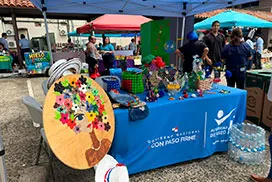Exhiben prácticas de reciclaje y reutilización de desechos en feria de salud de la Caja de Seguro Social