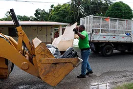 Reforzamos la recolección de desechos en Calle A, corregimiento José Domingo Espinar