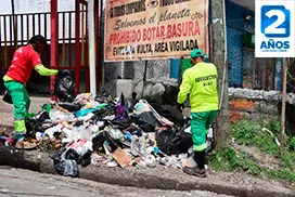 Limpieza en punto crítico en la 24 de Diciembre