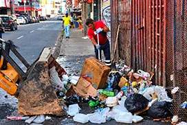 Jornada de limpieza realizada en Avenida Perú, corregimiento de Calidonia