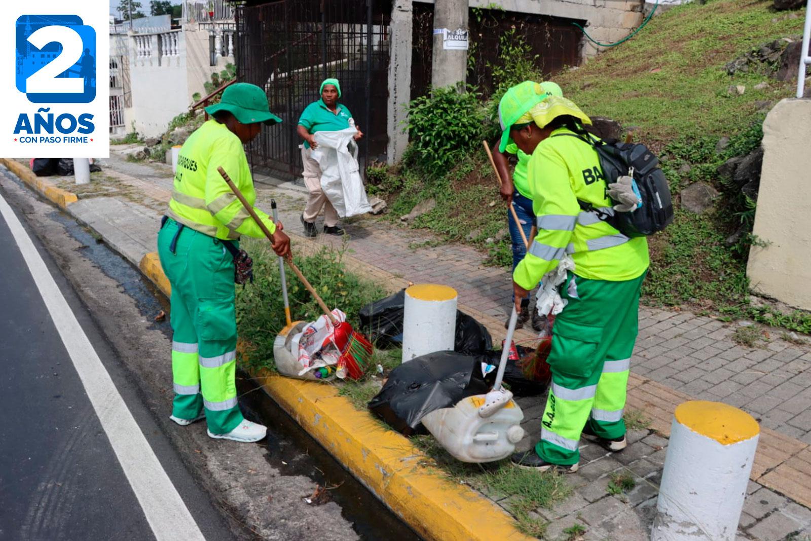 Barrido en Villa Guadalupe, corregimiento de José Domingo Espinar.