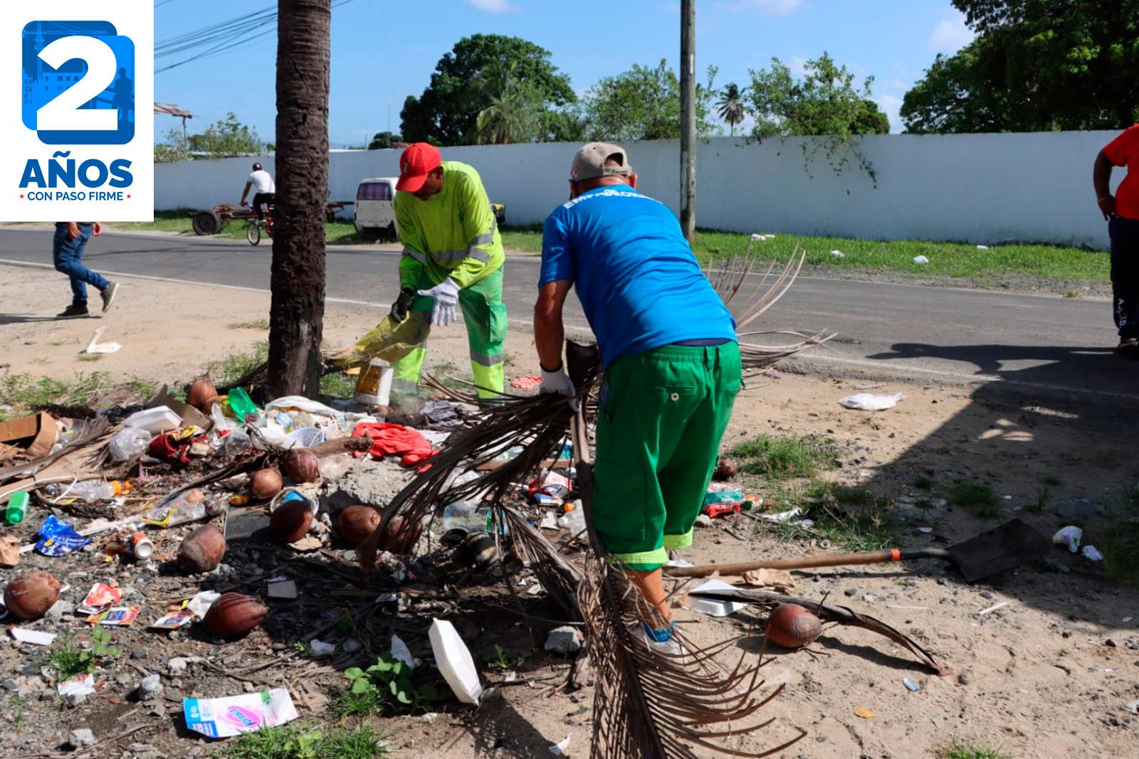 Recolección, retiro y remoción de residuos acumulados en la Vía Principal, corregimiento de Pacora
