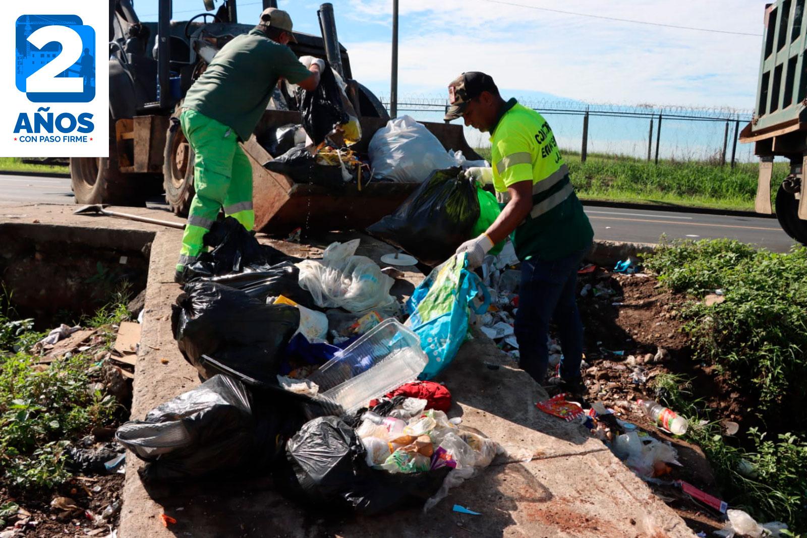 Despeje de puntos críticos en Victoriano Lorenzo, corregimiento de Tocumen.