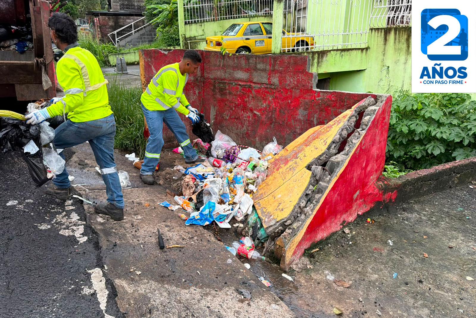 Recolección en tinaquera en Veranillo, corregimiento Amelia Denis de Icaza