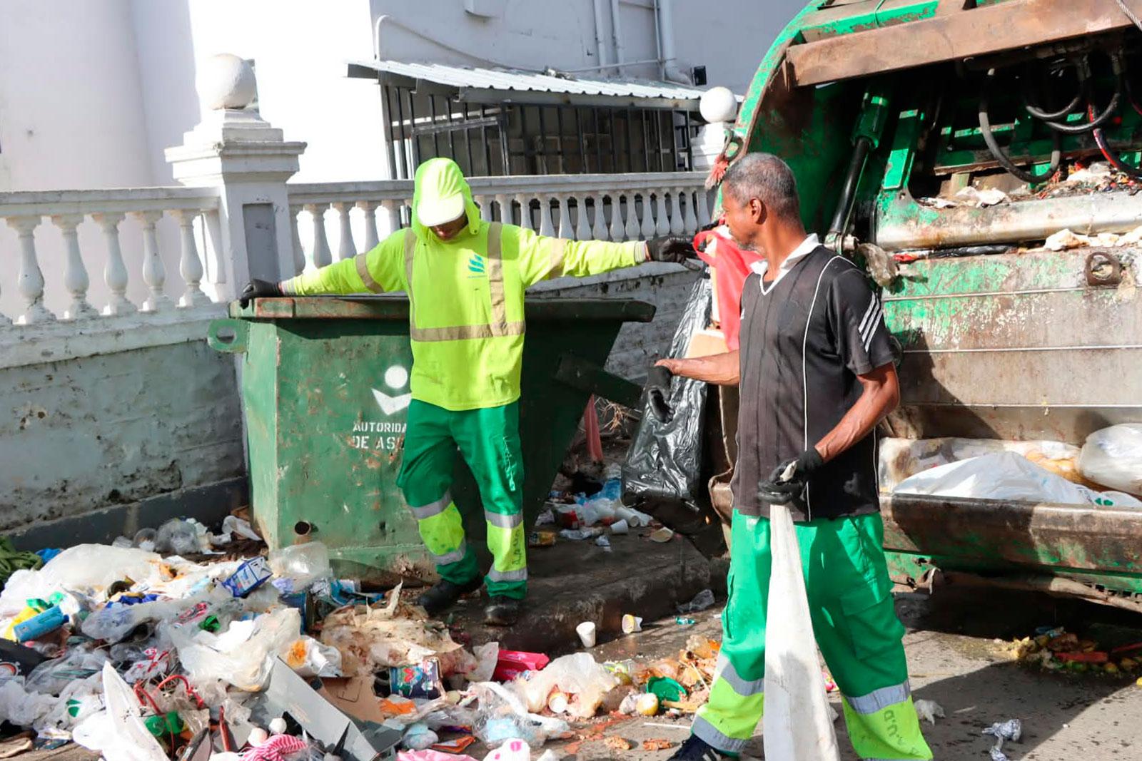 Recolección de desechos en el corregimiento del  Chorrillo