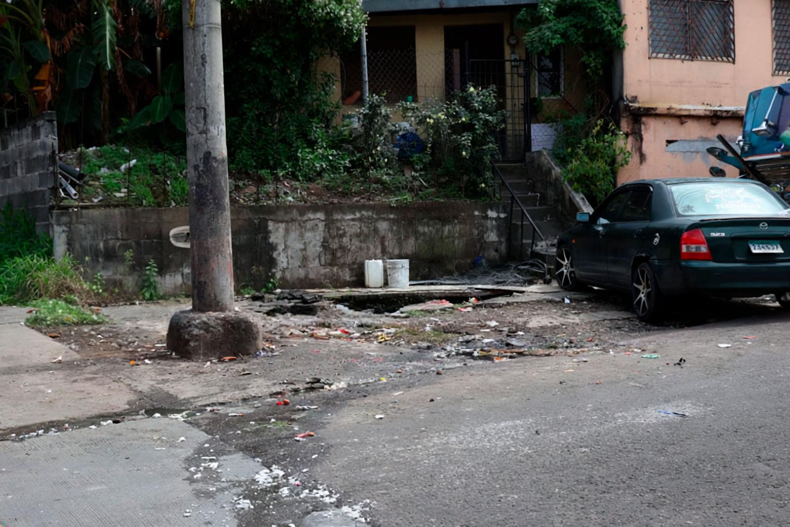 Después de la limpieza en la vía Transístmica, a la altura de Pan de Azúcar, sobre la calle Subida de San José, corregimiento de Amelia Denis de Icaza